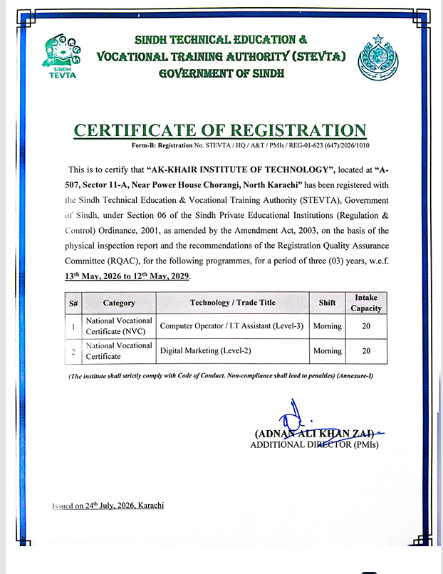 Certificate of Registration